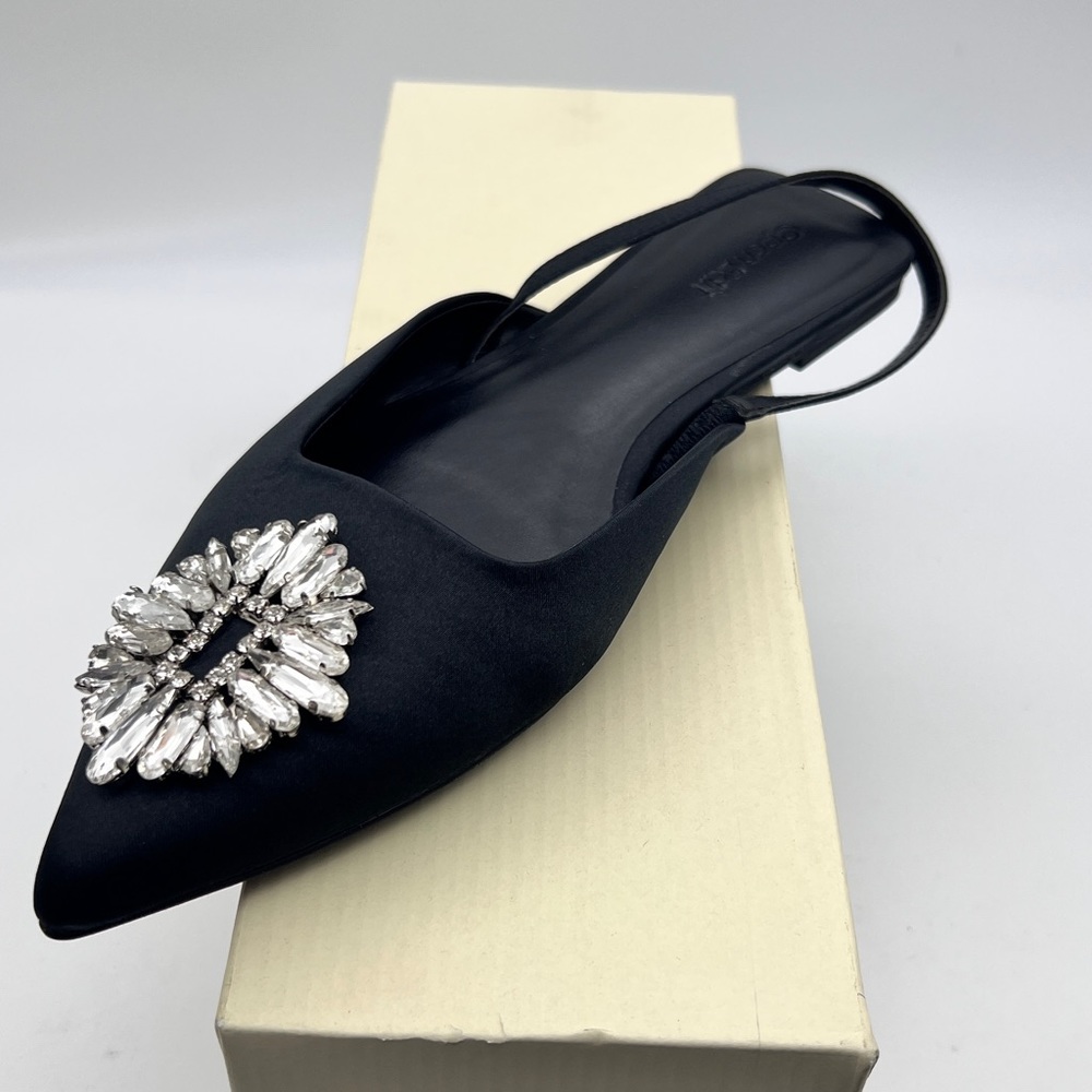 Black Mules shoes open edit
